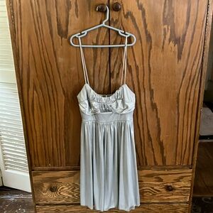 Silver Love Tease knee-length spaghetti strapped dress size S